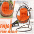 2.58 Hammock Patio(Orange,1 Tudomro Egg Chair Cushion Filling kg Replacement Rocking Wicker Chair Cushions High Back