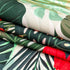 Tropical Hawaiian Palm Tree Tablecloth, 50x50 Inch Wipeable Waterproof Hibiscus Flowers for Aloha/Luau Theme Party