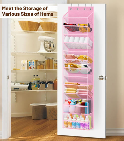 12 Closet 24 MISSLO Tier Over the Door Shoe Organizer Breathable Mesh Hanging Shoe Rack for Storage Shoe Holder