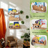 3 24inch Floating Shelves, Wall Shelf for Kids Rooms, Woodland Nursery Bookshelves, Bear Fox and Raccoon