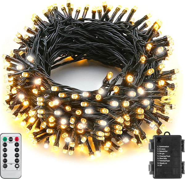 Battery Fairy Light Outdoor 33Ft 100 LED Christmas Lights for Indoor Outdoor