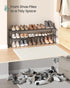 2-Tier 15-18 11.8 46.1 14.6 Inches, ULSA032B01 SONGMICS Shoe Rack, Shoe Organizer, Metal Storage Shelf, Upright
