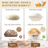 2 9 Inch 24 Oz Sourdough Bread Baking Supplies, Sourdough Starter Kit, Round Banneton Bread Proofing Basket with Glass