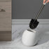 Set, (Pack 1), Bath Bliss Ceramic Dome Brush & Holder Decorative, Modern, Freestanding, Heavy Duty Cleaning