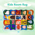 Ythropon Playroom,4x6 Kids Rugs for Feet Upgrade Ultra Non Slip Area Rug, Washable Play Mat Rug Cute Animal Carpet