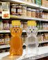 ZILAMGOO 2 8Oz (8 oz/ 2pcs) Pcs Plastic Bear Honey Bottle Cup with Yellow Flip Top Lid Bear Shaped Jar Honey Squeeze