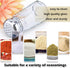 1st Choice Salt and Pepper Shakers Set of 2 with Stainless Tops (Paneled Shakers)