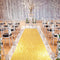 Wedding Aisle Runner 2FTx15FT Gold Sequin Carpet for Indoor Outdoor Engagement Ceremony Decoration, Sparkly Runner Rug