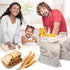 KYWJP 3 Pack Bread Bags for Homemade with Inner Lining, Linen Sourdough Reusable Bread Bags for Homemade Bread