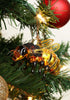 Noble Gems Honey Bee Glass Ornament NB1455, New