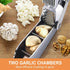 SAYLVME 3 1, Garlic Press and Slicer In Food Grade Stainless Steel Garlic Mincer Chopper Crusher Garlic Press Kitchen