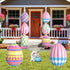 GlikCeil 6 22 17 inches Pcs Large Easter Eggs Yard Signs Easter Outdoor Lawn Decorations Waterproof Eggs Lawn Signs