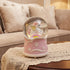 Pink Unicorn Snow Globe with Lighted Rainbow & Lullaby Music LED Musical Snow Globe with Floating Glitter, Elegant