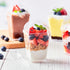 50 Pack 5 oz Kucoele Dessert Cups with Lids and Spoons, Clear Plastic Parfait Appetizer Cups Dessert Shooters Party