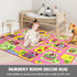 5.2x3.3 Capslpad Kid Rug for Playroom Pink Play Rug Traffic Road Car Play Mat ft Educational Learning Area Rug Washable