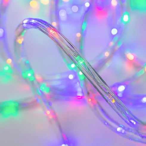 20ft 8 Rope Lights Outdoor, Connectable & Flexible Tube Lights with Modes Controller,Waterproof Multicolor LED Rope