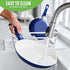 GreenLife Non Stick Fry Pan Set, 7" & 10", Non-Toxic PFAS-Free Ceramic Skillets, Blue