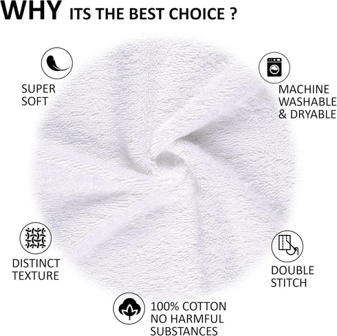 Quick-Dry Soft High Absorbent Hand Towels - 16"x29" Cotton Turkish Towel Set of 4 for Bathroom and Gym