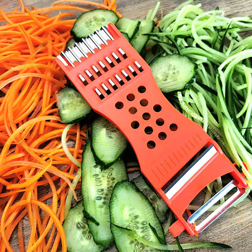 2Pcs Handheld Plastic Multifunction Kitchen Peeler Grater Slicer Tool for Vegetable, Fruit, Cucumber, Potato, Carrots,