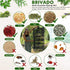 BRIVADO 6 24" Herb Drying Rack Hanging Mesh Layer with Zipper, Gloves, Garden Pruning Shear, Hook & Carabiner Clip