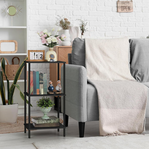 3 31.6" ETELI Tier Tall End Table Height Telephone Table Tall Side Table with Storage Small Sofa Entryway Table Night