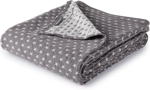 Sterling Creek Dawson Star Muslin Blanket Twin Three Layers Lightweight Breathable Cotton
