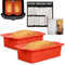 Air Fryer Silicone Loaf Pans for Baking, Non-Stick 8 inch Bread Cake Pan, Fits Instant Pot, Ninja Foodi, BPA Free