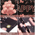Pimvimcim 18th Birthday Decorations for Girls - Happy 18th Birthday Banner in Rose Gold and Black, Party Supplies