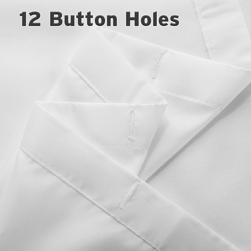 Titanker Washable Fabric Shower Curtain Liner, 72 x 65 Inches, White, Waterproof, Soft, Lightweight with 2 Magnets