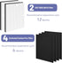 MD1-0022 Replacement Filter - Compatible with Vornado Air Purifier Models AC300, AC350, AC500, 2 HEPA Filters