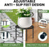 2-Pack Use(10.24" TOSKING Plant Stands - Heavy Duty Low Plant Stand, No Assembly Required Risers for Potted Plants