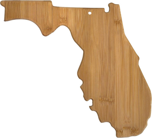 Totally Bamboo Florida State Shaped Serving & Cutting Board