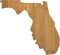 Totally Bamboo Florida State Shaped Serving & Cutting Board