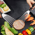 HaSteeL 2-Piece Fish Spatula, Stainless Steel Slotted Turner for Frying, Grilling, Kitchen Cooking, Dishwasher Safe