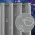Vangao Grey Kids Curtains for Boys Bedroom Space Theme Blackout Curtains for