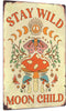 Putuo Decor Stay Wild Moon Child Sign, Retro Mushroom Wall Decor, 12
