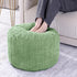 HOMBYS Unstuffed Ottoman Pouf Cover,Round Faux Fur Foot Stool, Fuzzy Chair, Floor Bean Bag(No Filler),Foot Rest