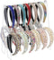 Headband Holder Organizer, Acrylic 2-Tier Clear Headband Display Stand for Girls and Women (13.4in Height)