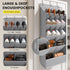 18 Closet Pairs Over the Door Shoe Organizer, Shoe Rack for Door with Large Breathable Pockets, Hanging Shoes Rack