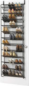 Whitmor 36 Pair Over the Door Shoe Organizer, 12 Tier Hanging Shoe