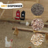 POIET Chicken Oyster Shell Feeder and Grit Feeder Metal Chicken Feeder Chicken coop Accessories Automatic Chicken
