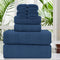 Oliven 8 Pcs Navy Oversized Bath Sheet Set-2 Large Bath Towel Sheets,2