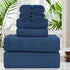 Oliven 8 Pcs Navy Oversized Bath Sheet Set-2 Large Bath Towel Sheets,2