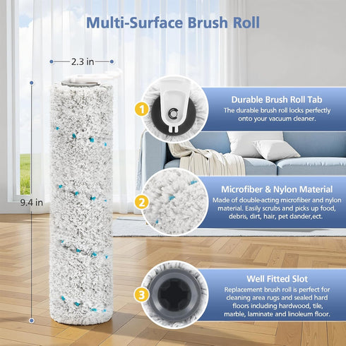 3 Pack 2787 1866 2554 2554A 2590 2593 2596, 35151 3515 35152 3513 3518, 1618638 1608684 Multi-Surface Brush Rolls