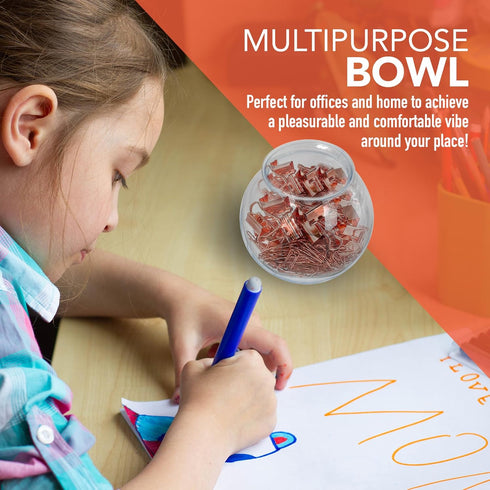 Fish Bowls for Drinks - 6 Pack - 16 Oz BPA-Free Small Plastic Ivy Bowls for Crafts, Mini Fish Bowls, Candy Dishes