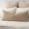 MIULEE Textured Boucle Throw Pillow Cover Khaki Accent Solid Lumbar Pillow Case
