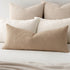 MIULEE Textured Boucle Throw Pillow Cover Khaki Accent Solid Lumbar Pillow Case