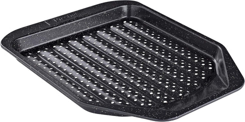 Prestige Nonstick Cookie Baking Sheet, 11 Inch Black with Gold Speckle, Crisper Pan