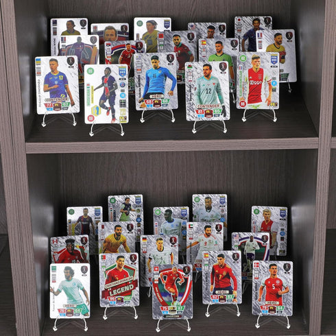 30 Pack Clear Card Display Stands, Acrylic Card Stands for Sports Cards, Mini Card Holders (2.7 Inch)