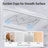 LAMU 2Pack Lazy Susan Turntable Organizer for Refrigerator, Rotating Rectangular Storage for Cabinet, Pantry, Clear